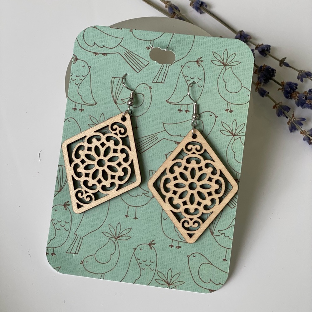 Boho Chic Diamond Flora earrings